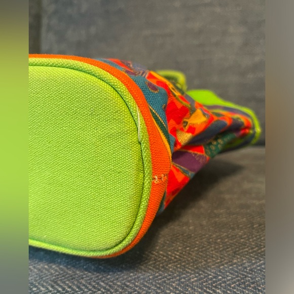 Vintage Laurel Burch Colorful “Dancing Fish” Canvas Tote Bag - Picture 5 of 14